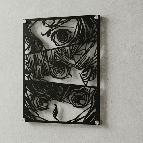 Cuadro Decorativo Anime Kimetsu no Yaiba Kimetsu Team en Acero