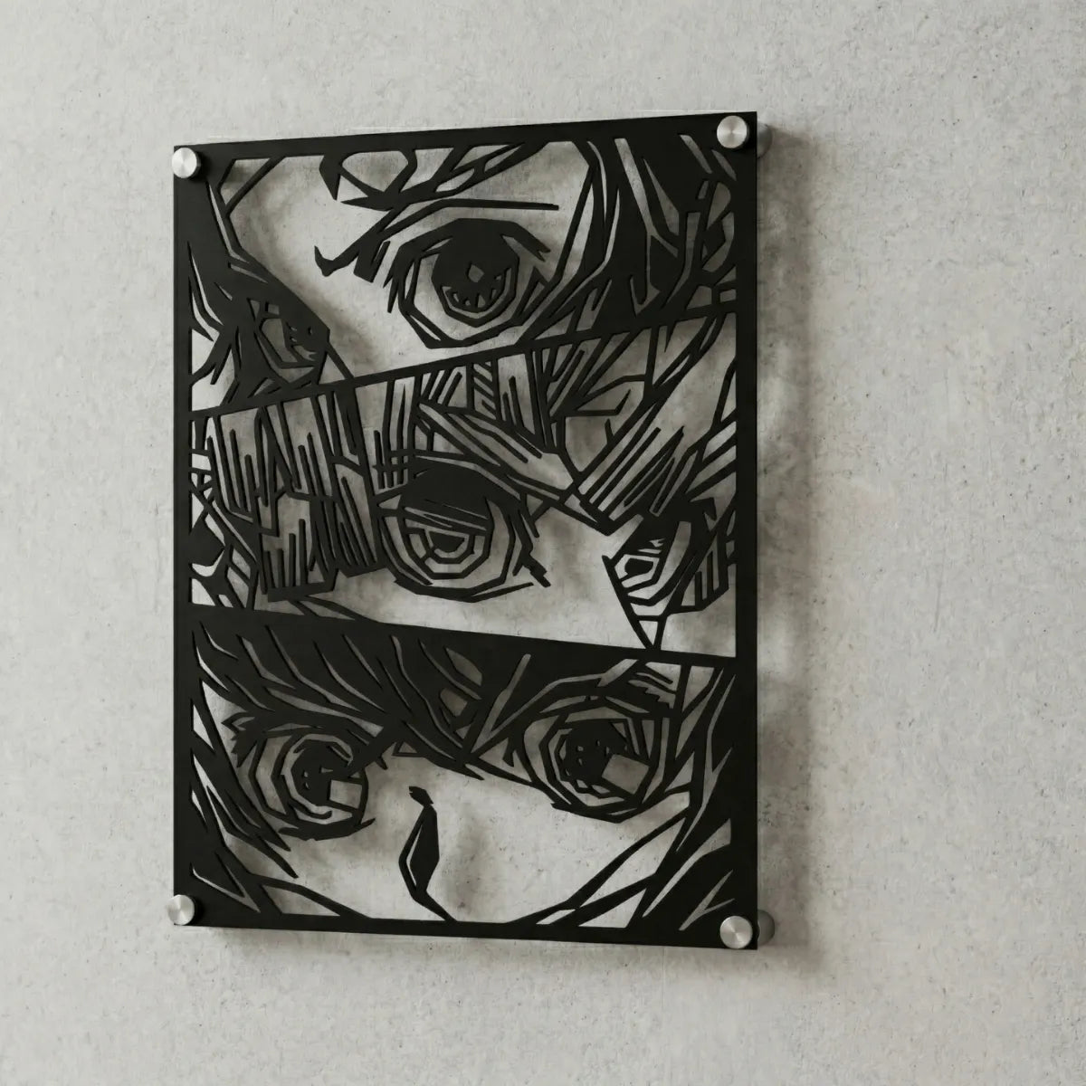 Cuadro decorativo en acero de Kimetsu Team de Kimetsu no Yaiba cortado a láser - Noxhound