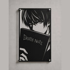 Cuadro Decorativo Anime Death Note Light Yagami Kira Versión B en Acero