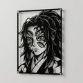 Cuadro decorativo en acero de Kokushibo de Kimetsu no Yaiba cortado a láser - Noxhound