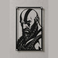 Cuadro decorativo en acero de Kratos de God of War cortado a láser - Noxhound