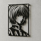 Cuadro decorativo en acero de Kurapika de Hunter X Hunter cortado a láser - Noxhound