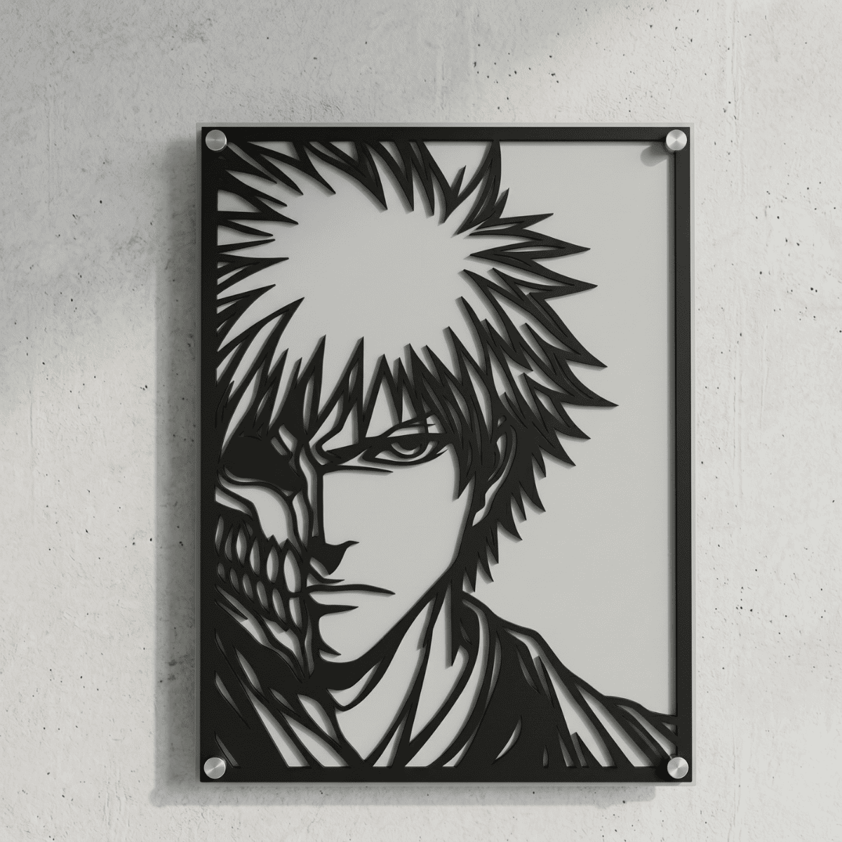 Cuadro Decorativo Anime Bleach Kurosaki Versión B en Acero
