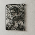 Cuadro decorativo en acero de Linterna Verde de DC cortado a láser - Noxhound