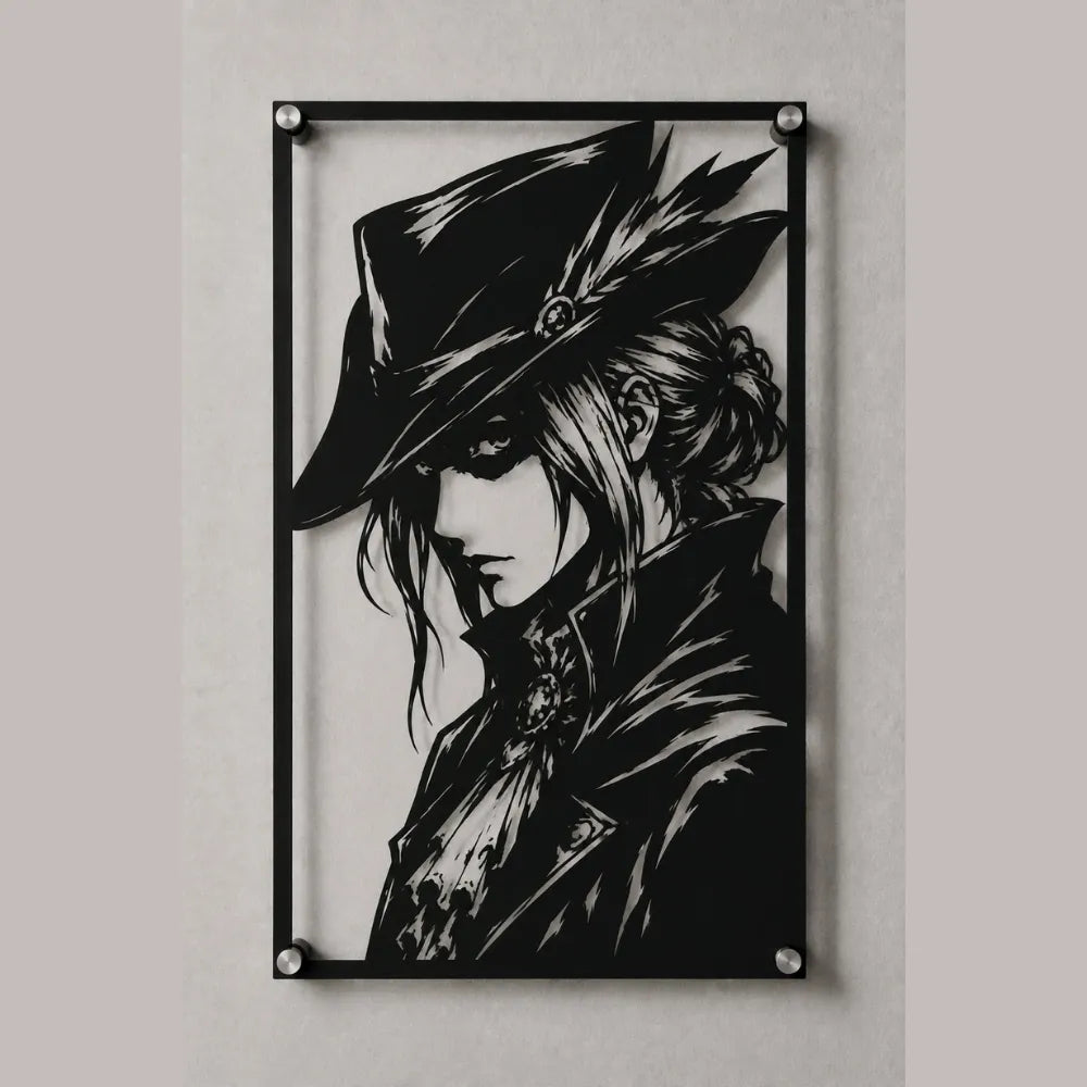 Cuadro Decorativo Videojuego Bloodborne Lady Maria en Acero