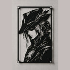 Cuadro Decorativo Videojuego Bloodborne Lady Maria en Acero