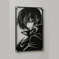 Cuadro decorativo en acero de Lelouch Lamperouge de Code Geass cortado a láser - Noxhound