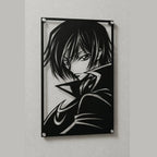 Cuadro decorativo en acero de Lelouch Lamperouge de Code Geass cortado a láser - Noxhound