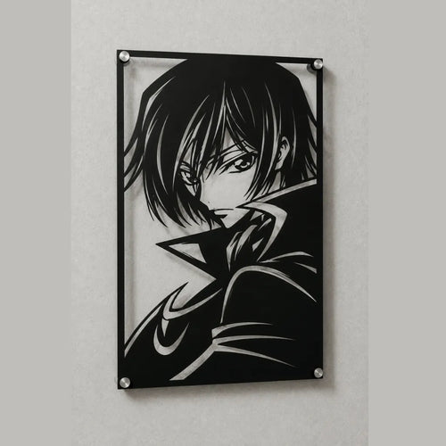 Cuadro decorativo en acero de Lelouch Lamperouge de Code Geass cortado a láser - Noxhound