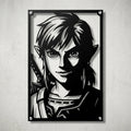 Cuadro decorativo en acero de Link de The Legend of Zelda cortado a láser - Noxhound