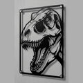 Cuadro Decorativo Cine Jurassic Park Logo T-Rex en Acero