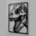 Cuadro Decorativo Cine Jurassic Park Logo T-Rex en Acero