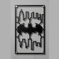 Cuadro Decorativo Comic DC Logo de Batman en Acero