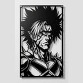 Cuadro Decorativo Anime One Punch Man Lord Boros en Acero