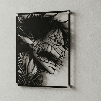 Cuadro Decorativo Anime One Piece Luffy en Acero