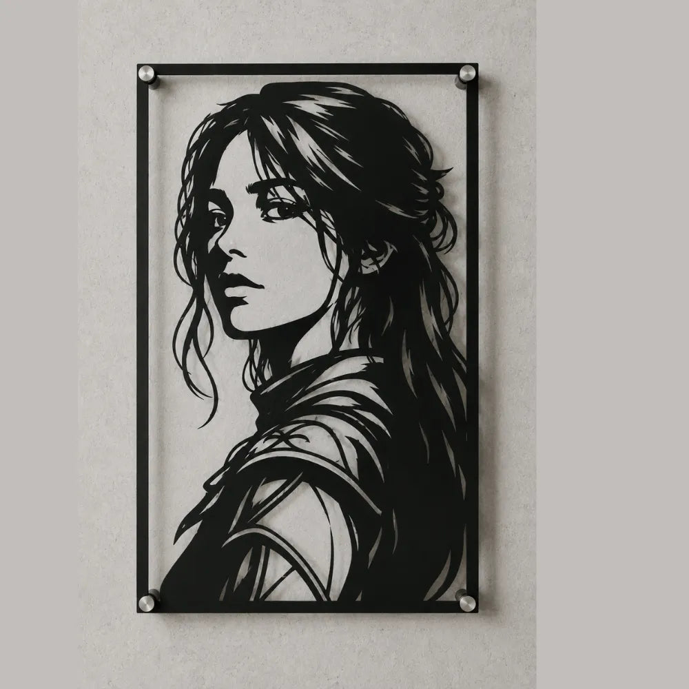 Cuadro Decorativo Videojuego Clair Obscur Expedition 33 Lune en Acero