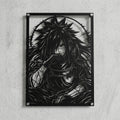 Cuadro decorativo en acero de Madara Uchiha de Naruto cortado a láser - Noxhound