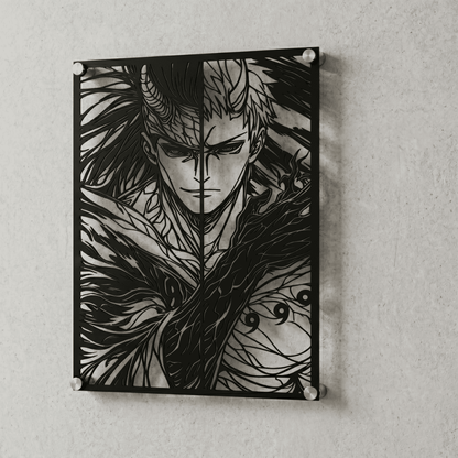 Cuadro Decorativo Anime Naruto Madara y Obito en Acero