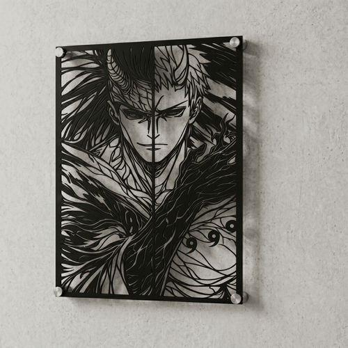 Cuadro Decorativo Anime Naruto Madara y Obito en Acero