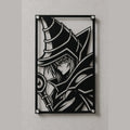 Cuadro decorativo en acero de Mago Oscuro de Yu-Gi-Oh cortado a láser - Noxhound
