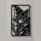 Cuadro decorativo en acero de Mago Oscuro de Yu-Gi-Oh cortado a láser - Noxhound
