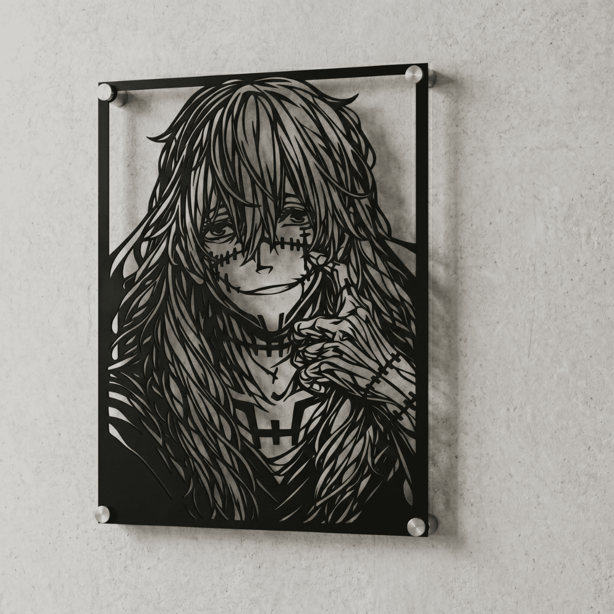 Cuadro Decorativo Anime Jujutsu Kaisen Mahito en Acero