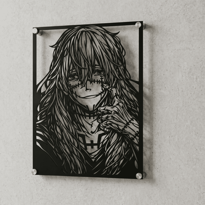 Cuadro Decorativo Anime Jujutsu Kaisen Mahito en Acero