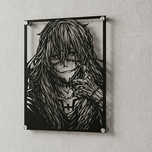 Cuadro Decorativo Anime Jujutsu Kaisen Mahito en Acero