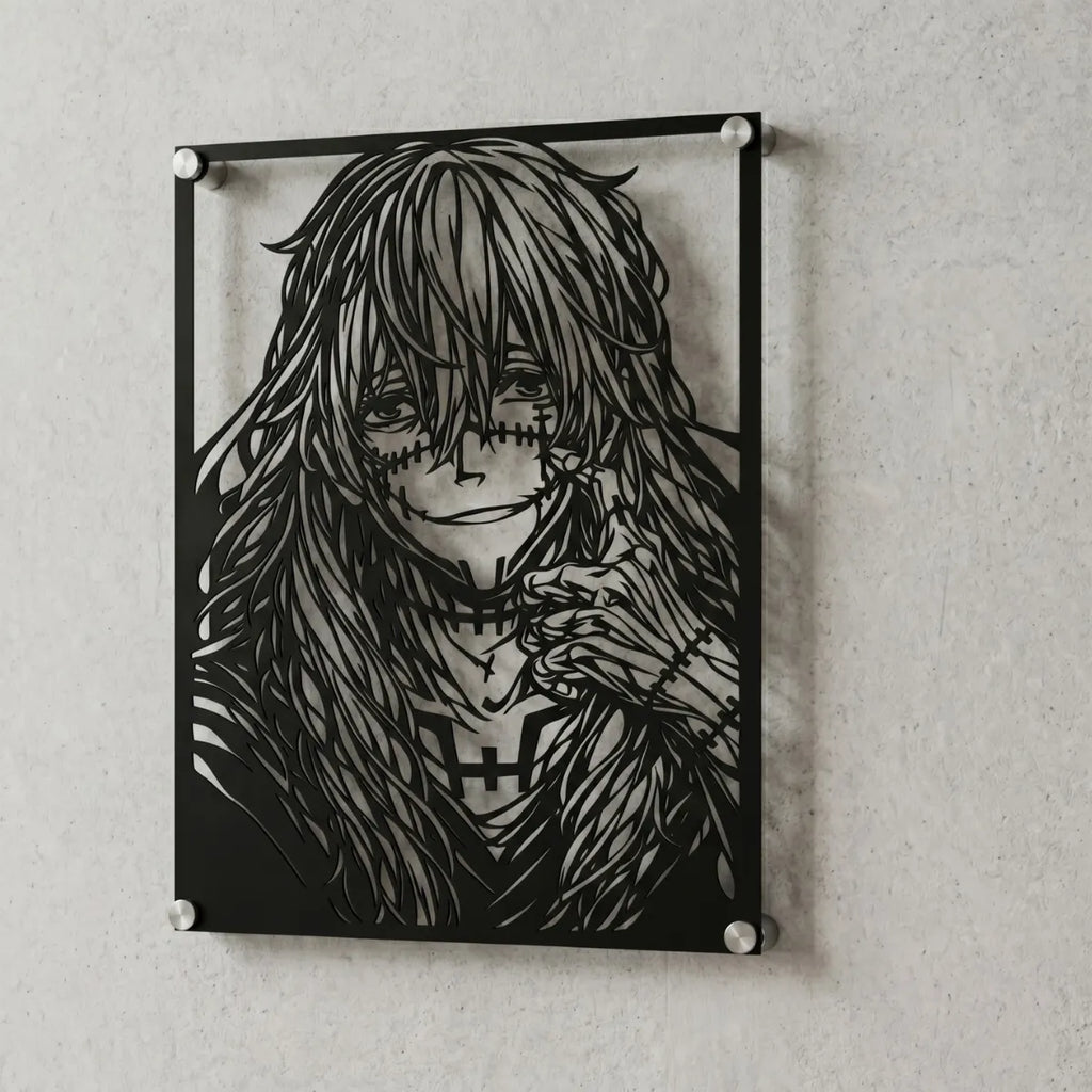 Cuadro decorativo en acero de Mahito de Jujutsu Kaisen cortado a láser - Noxhound