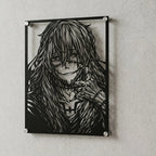 Cuadro decorativo en acero de Mahito de Jujutsu Kaisen cortado a láser - Noxhound