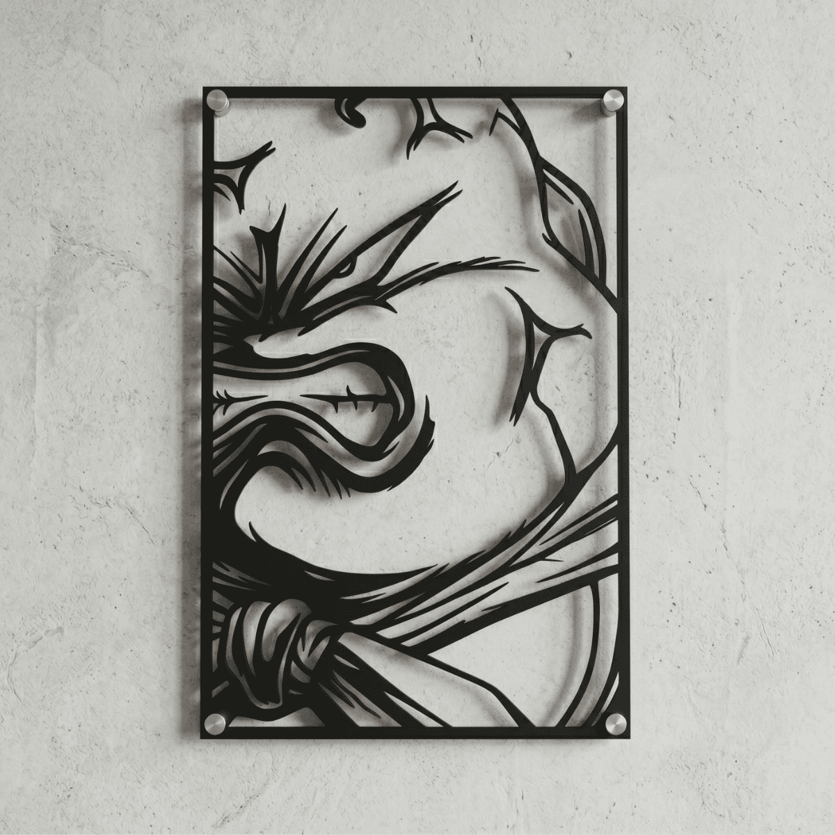 Cuadro Decorativo Anime Dragon Ball Majin Boo en Acero