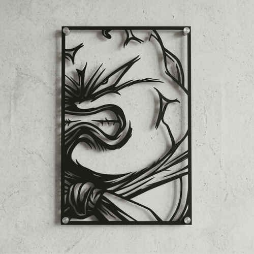 Cuadro Decorativo Anime Dragon Ball Majin Boo en Acero