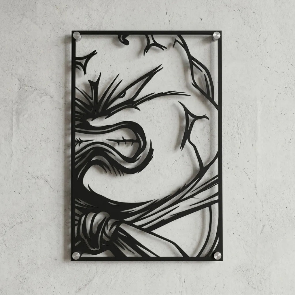 Cuadro decorativo en acero de Majin Boo de Dragon Ball cortado a láser - Noxhound