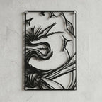 Cuadro decorativo en acero de Majin Boo de Dragon Ball cortado a láser - Noxhound