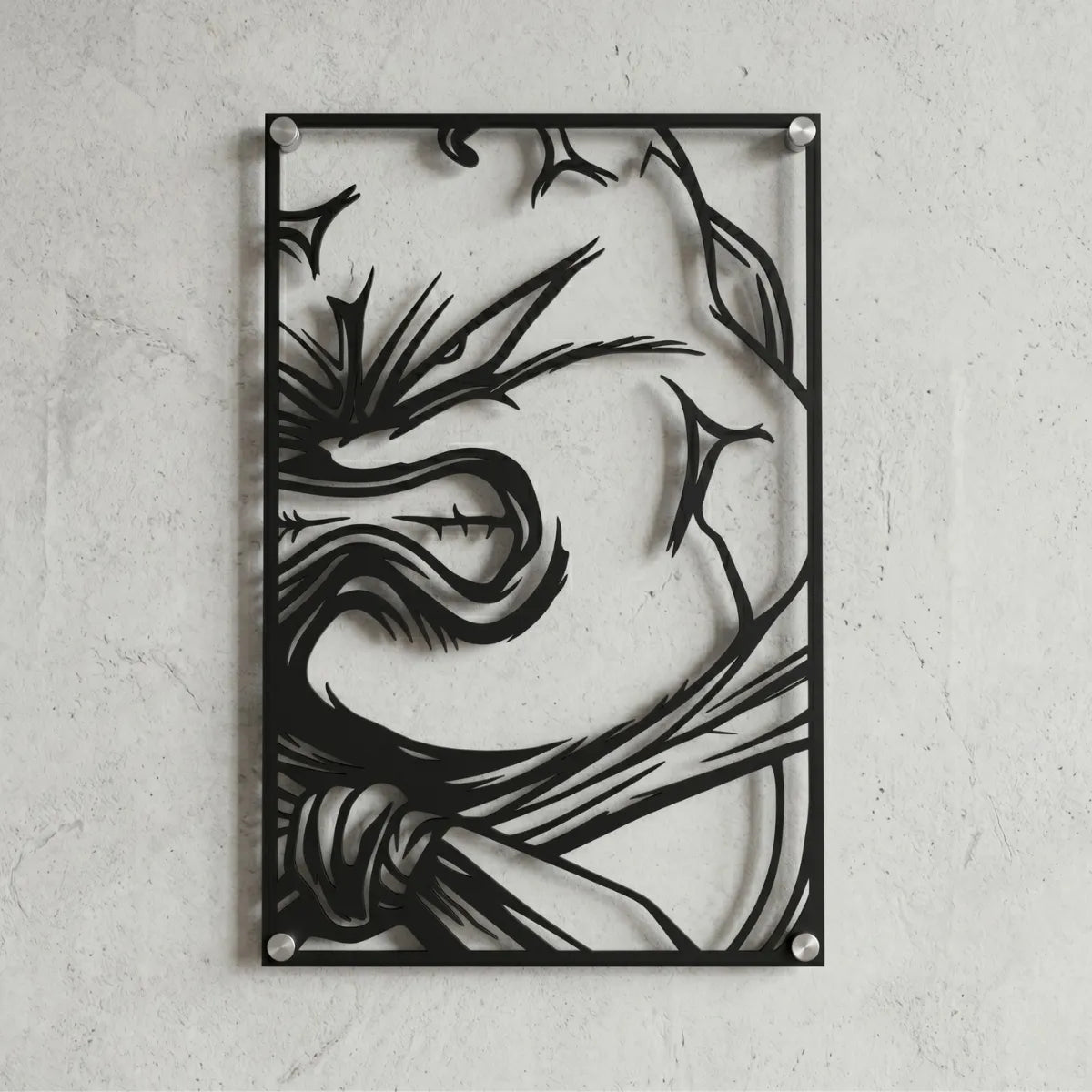 Cuadro decorativo en acero de Majin Boo de Dragon Ball cortado a láser - Noxhound