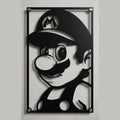 Cuadro Decorativo Videojuego Super Mario Mario en Acero
