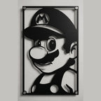 Cuadro Decorativo Videojuego Super Mario Mario en Acero
