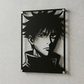 Cuadro decorativo en acero de Megumi Fushiguro de Jujutsu Kaisen cortado a láser - Noxhound