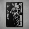 Cuadro Decorativo Videojuego God of War Mimir en Acero