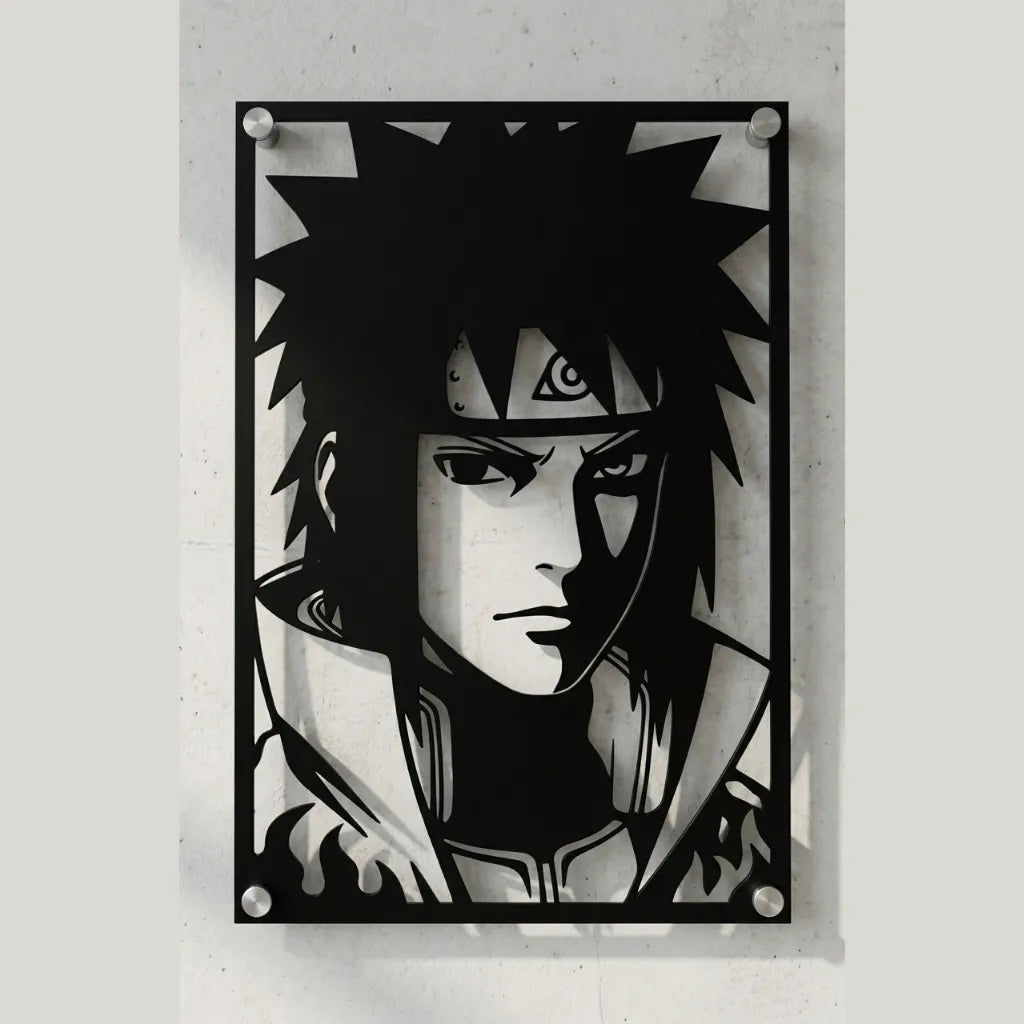 Cuadro decorativo en acero de Minato Namikaze de Naruto cortado a láser - Noxhound