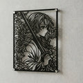 Cuadro decorativo en acero de Mitsuri Kanroji de Kimetsu no Yaiba cortado a láser - Noxhound