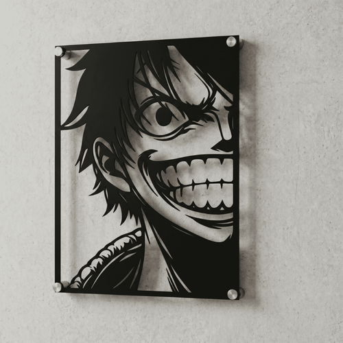 Cuadro Decorativo Anime One Piece Monkey D Luffy en Acero