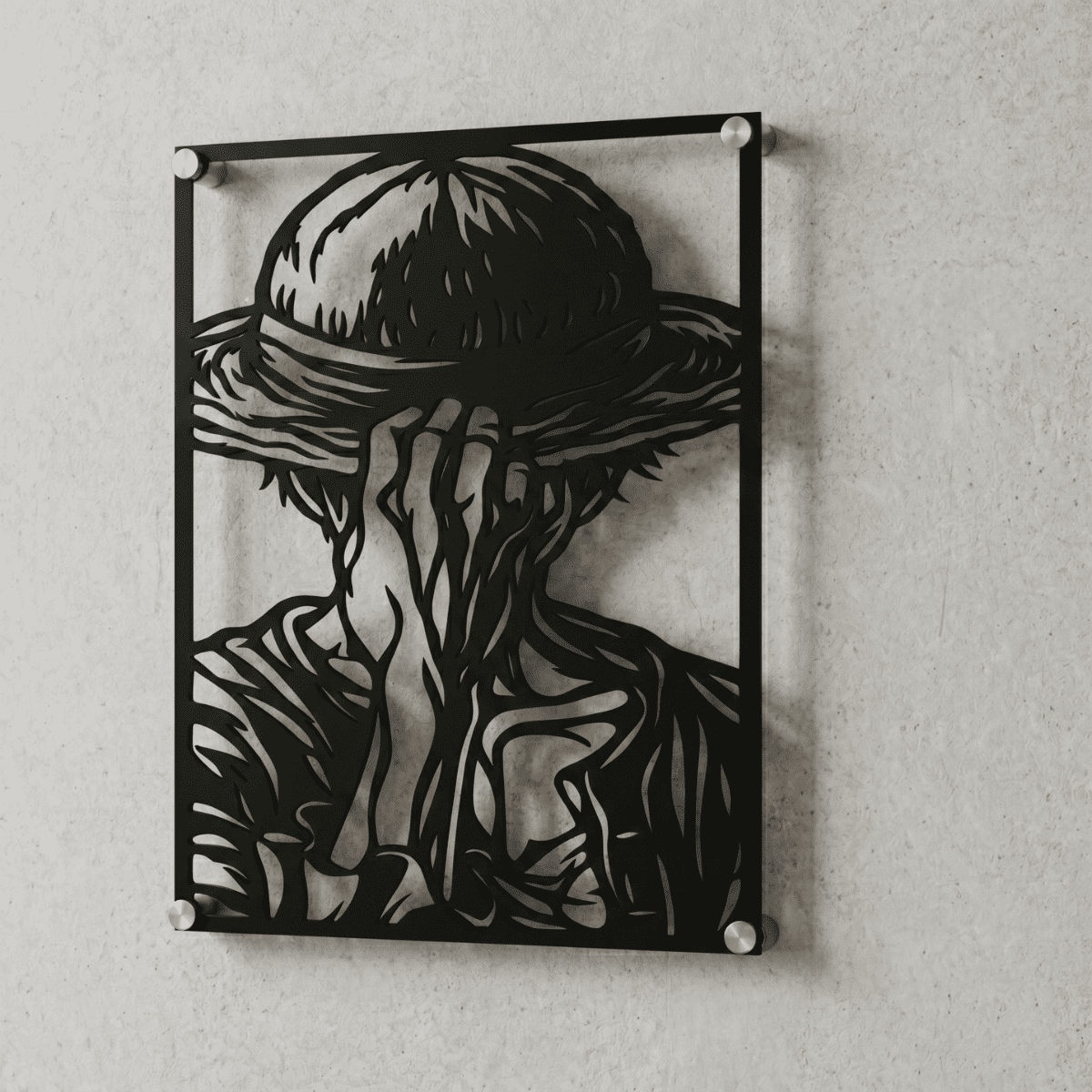 Cuadro Decorativo Anime One Piece Monkey D Luffy Versión B en Acero