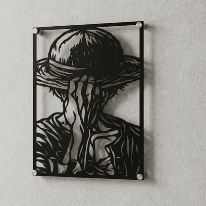 Cuadro Decorativo Anime One Piece Monkey D Luffy Versión B en Acero
