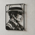 Cuadro decorativo en acero de Muzan Kibutsuji de Kimetsu no Yaiba cortado a láser - Noxhound