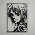 Cuadro Decorativo Anime One Piece Nami en Acero