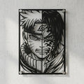 Cuadro decorativo en acero de Naruto y Sasuke de Naruto cortado a láser - Noxhound