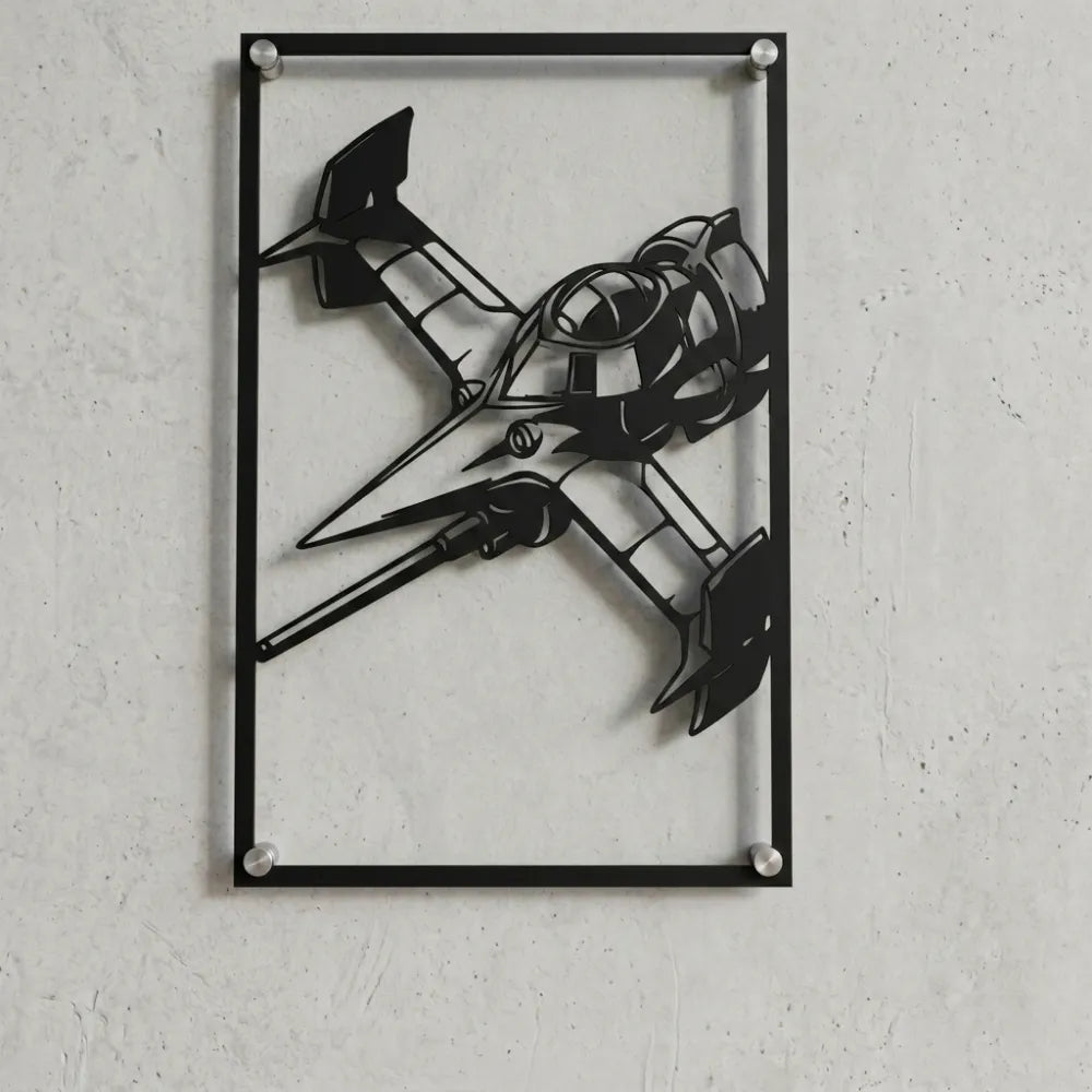 Cuadro Decorativo Anime Cowboy Bebop Nave Swordfish II en Acero