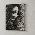 Cuadro decorativo en acero de Nezuko Kamado de Kimetsu no Yaiba cortado a láser - Noxhound