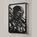 Cuadro Decorativo Videojuego Mortal Kombat Noob Saibot en Acero